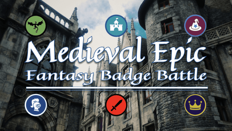 Medieval Epic Fantasy Badge Battle Peer Review