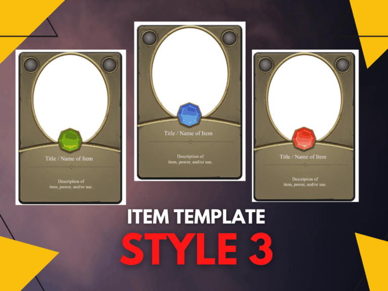 Item Template Style #3: Enchanted