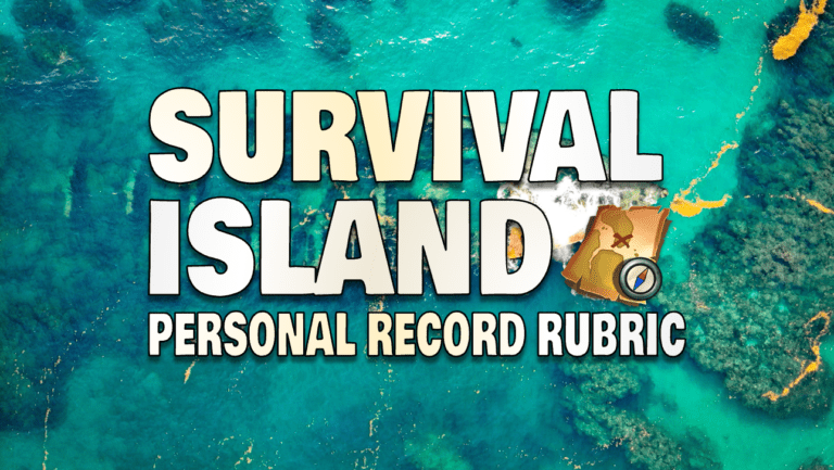 Survival Island Personal Record Rubric