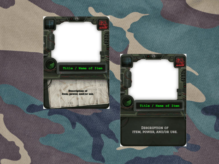 Item Template Style #16: Military