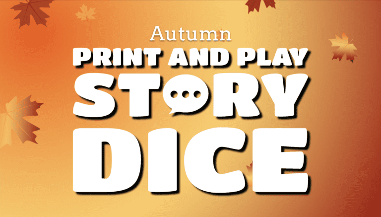 Autumn Print and Play Story Dice