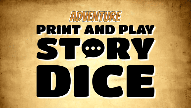 Adventure Print and Play Story Dice