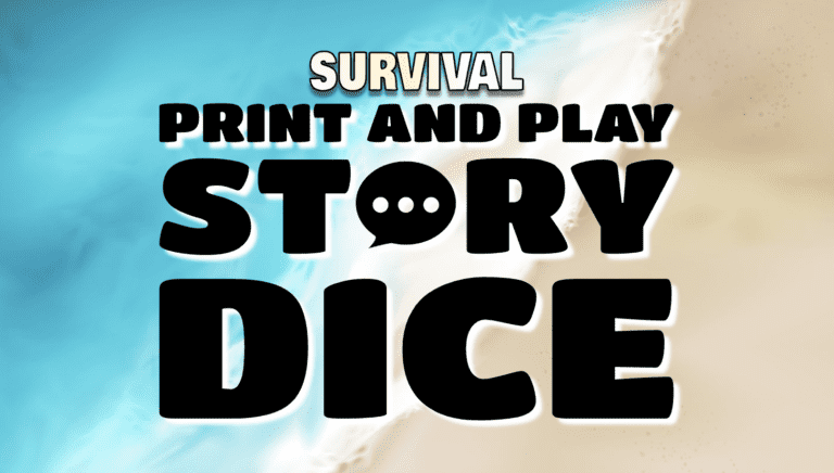 Survival Print and Play Story Dice