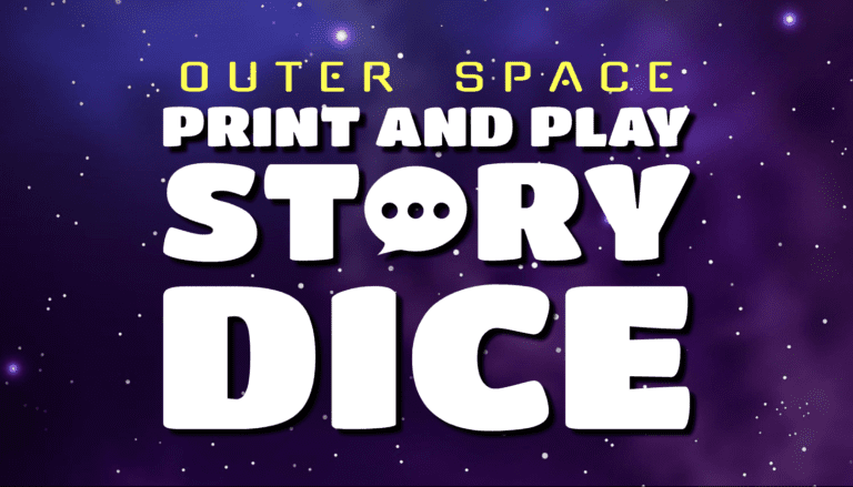 Space Print and Play Story Dice