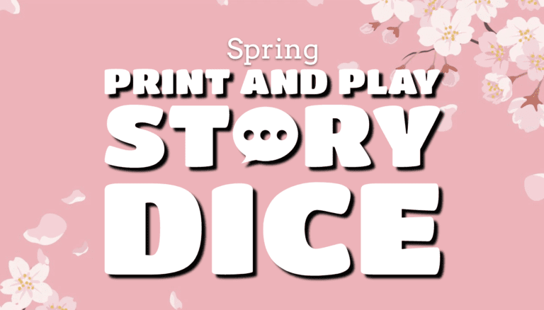 Spring Print and Play Story Dice