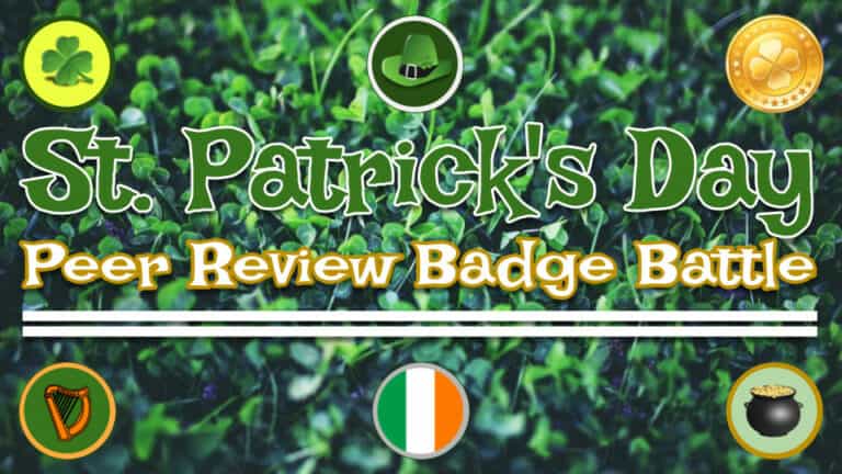 EMC2 St. Patrick's Day Badge Battle Peer Review
