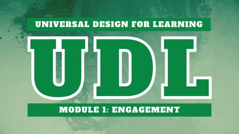 UDL Module 1: Engagement