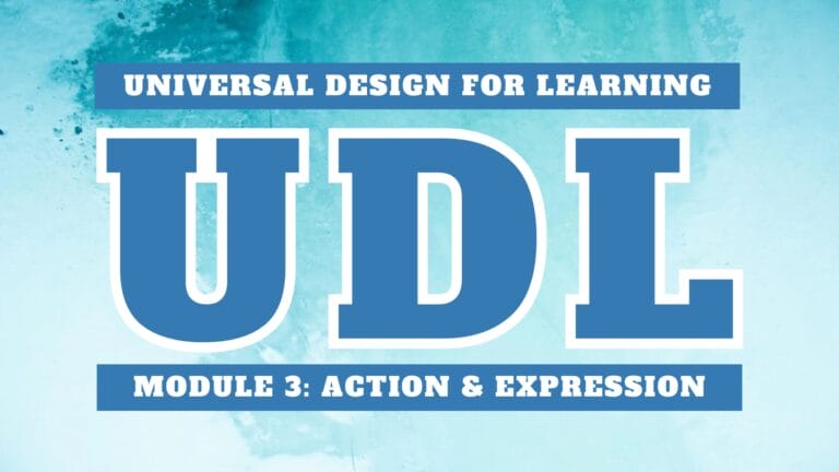 UDL Module 3: Action & Expression