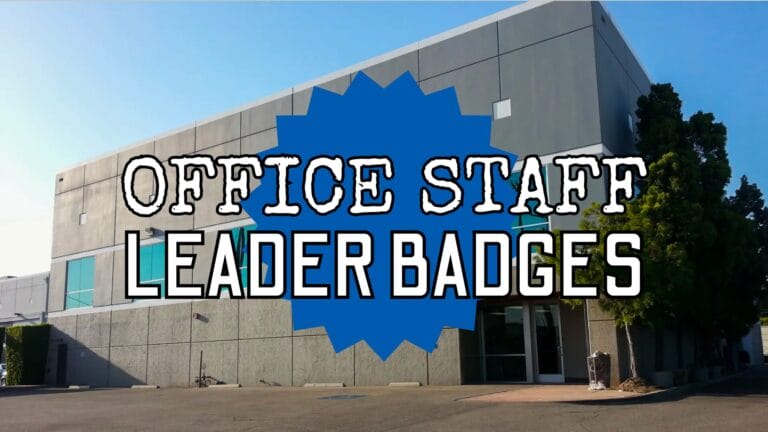 Print and Play Leader Badges: Office Staff